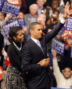 Democratic presidential hopeful Barack O