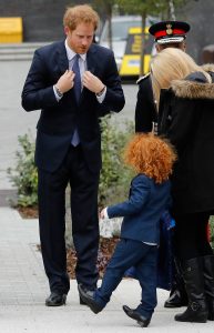LONDON, UNITED KINGDOM - OCTOBER 20: Prince Harry speaks to relatives during the Metropolitan Police Service of Remembrance at the Metropolitan Police Training College on October 20, 2016 in London, United Kindom. (Photo by Frank Augstein - WPA Pool/Getty Images)