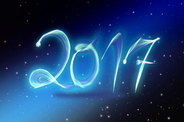 happy new year 2017 poster